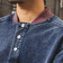 Vintage Denim Henley Neck Shirt P1844